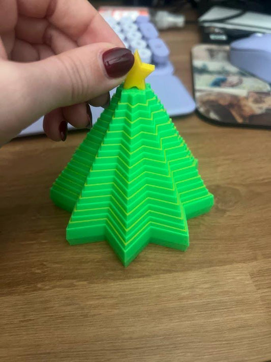 Collapsing Christmas Tree Fidget - Made to order