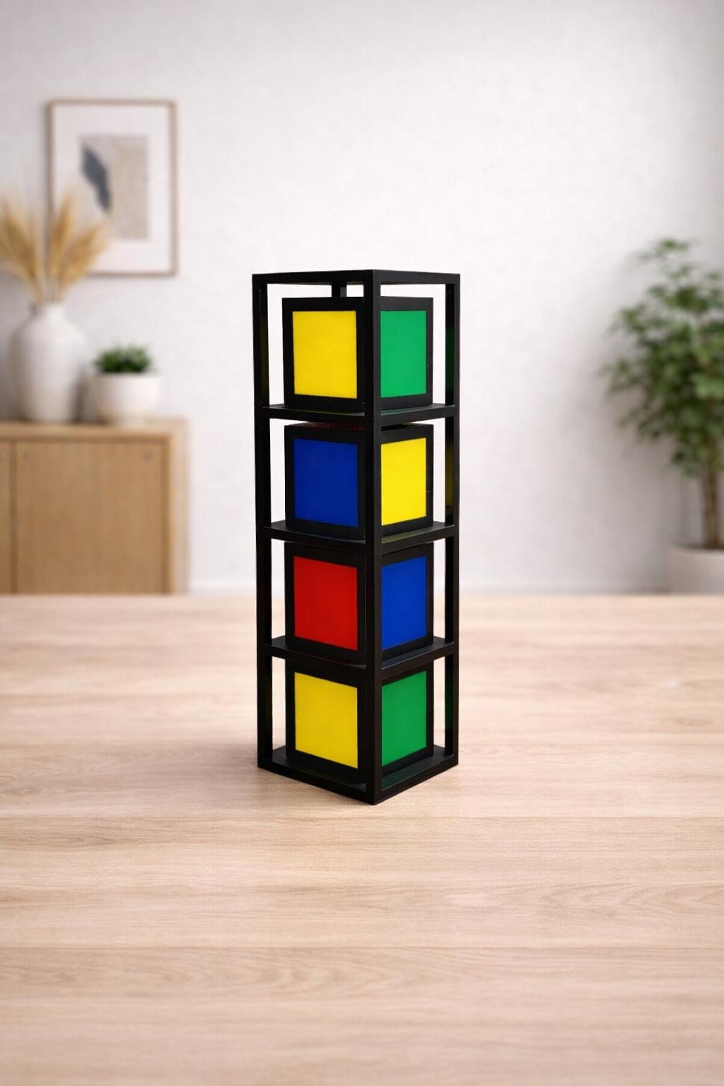 Survivor-Inspired Puzzle Blocks with Display Stand - Insanity Puzzle