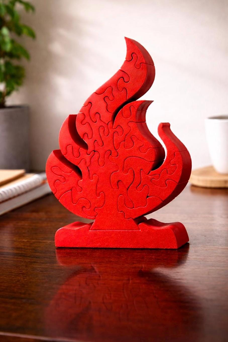 Survivor Inspired Fire Puzzle | 3D Printed Tribal Challenge Game | Small 4.75"x7.5"