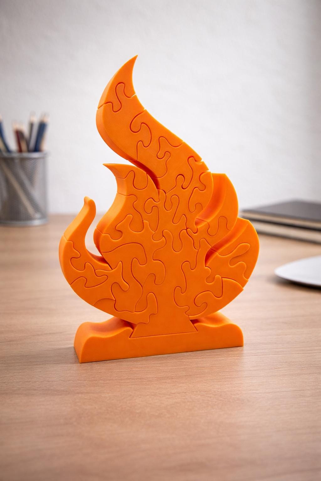 Survivor Inspired Fire Puzzle | 3D Printed Tribal Challenge Game | Small 4.75"x7.5"