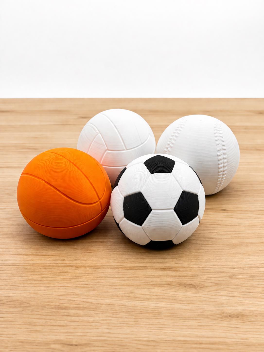 Layered Sports Fidget Toy | Baseball Soccer Volleyball Basketball Sensory Gift