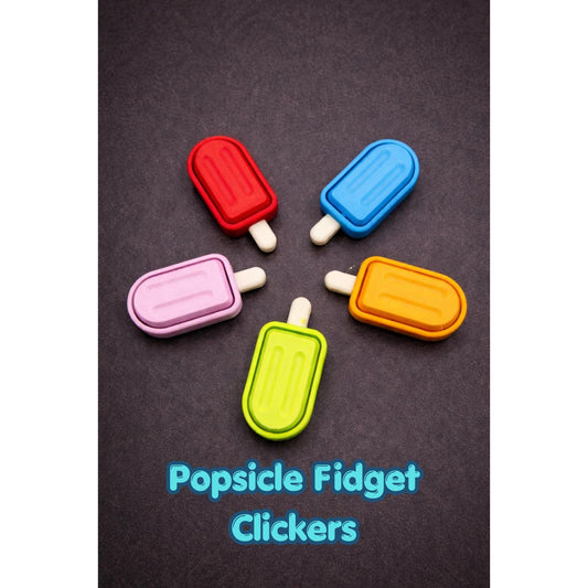 Mini Popsicle Clicker Fidget | Satisfying Click | Sensory ADHD Toy | Party Favor | 3D Printed