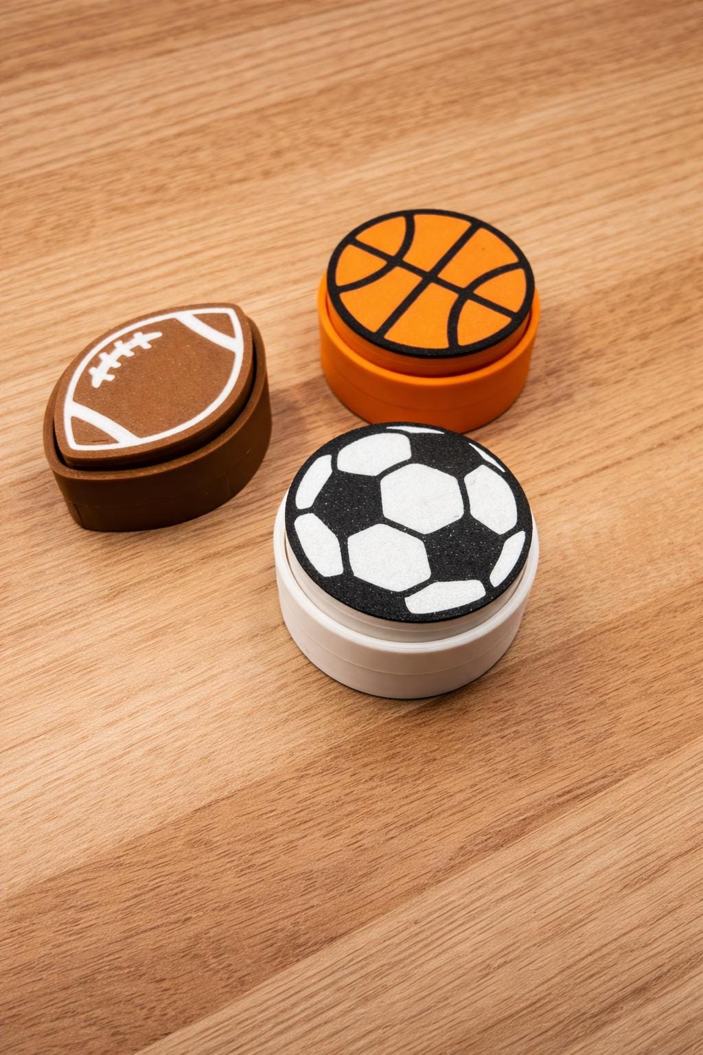 Sport Fidget Clicker Toy, Sensory Desk Toy, Stress Relief Gift | Basketball, Football, Soccer