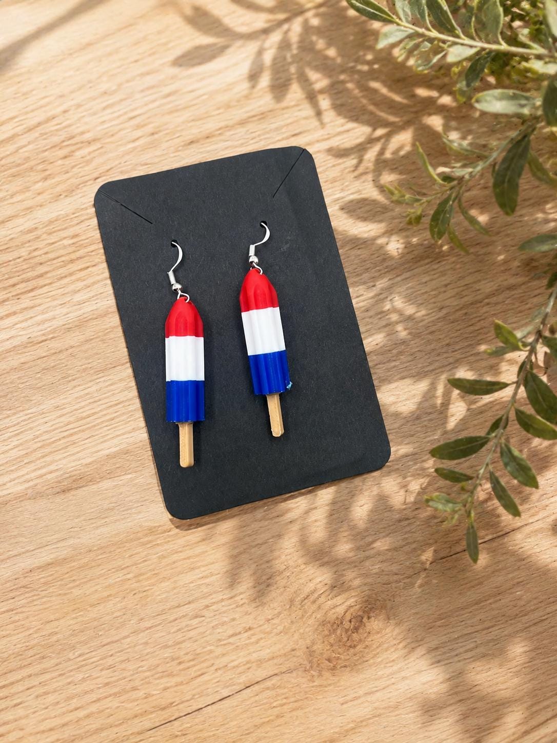 Bomb Pop Earrings | Red White Blue Summer Popsicle Jewelry