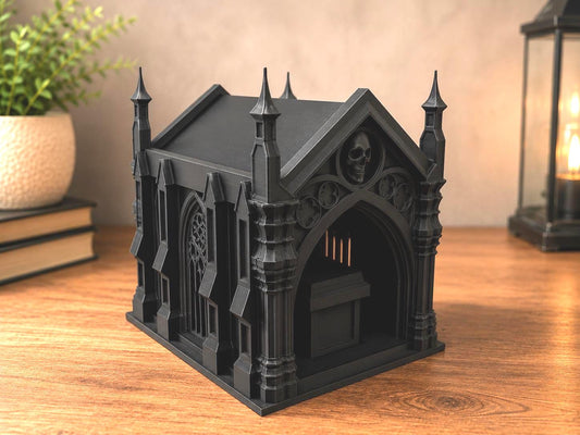 Gothic Nintendo Switch Game Holder Coffin Cartridge Storage Mausoleum Decor