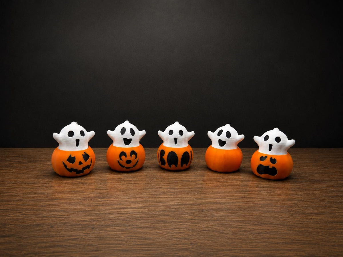 Ghost Pumpkin Fidget Toy | Halloween Sensory Clicker, Boo Basket Stuffer