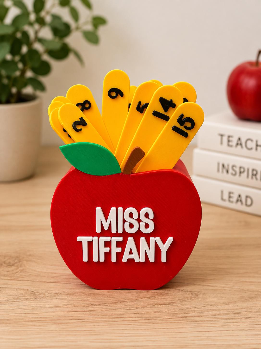 Classroom Number Sticks | Pull Sticks | Teacher Equity Tool, Random Calling, 3D Printed Durable Sticks