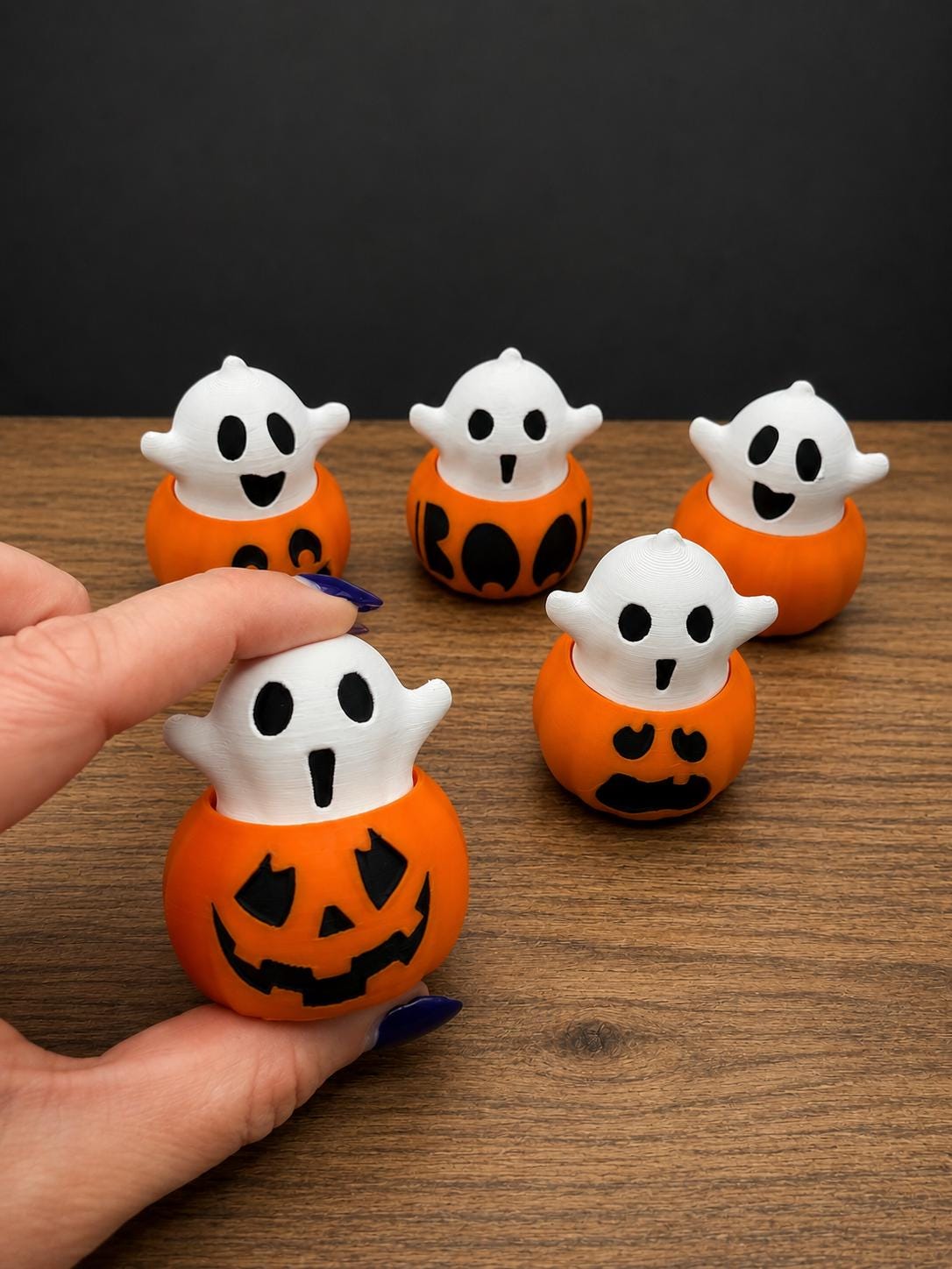 Ghost Pumpkin Fidget Toy | Halloween Sensory Clicker, Boo Basket Stuffer