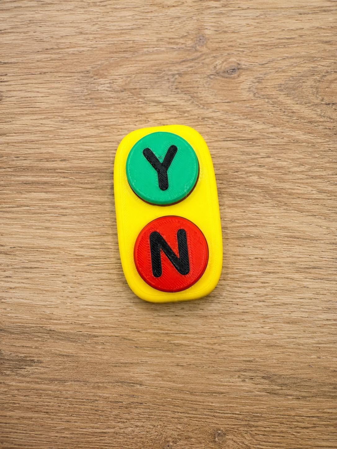 Yes No Clicker Fidget | Blue Dog Party Favor | Kids Fidget Toy | Optional Keychain