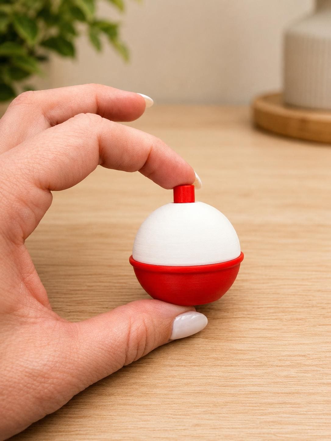 3D Printed Fishing Bobber Fidget Clicker, Fisherman Gift, Pocket Sensory Toy