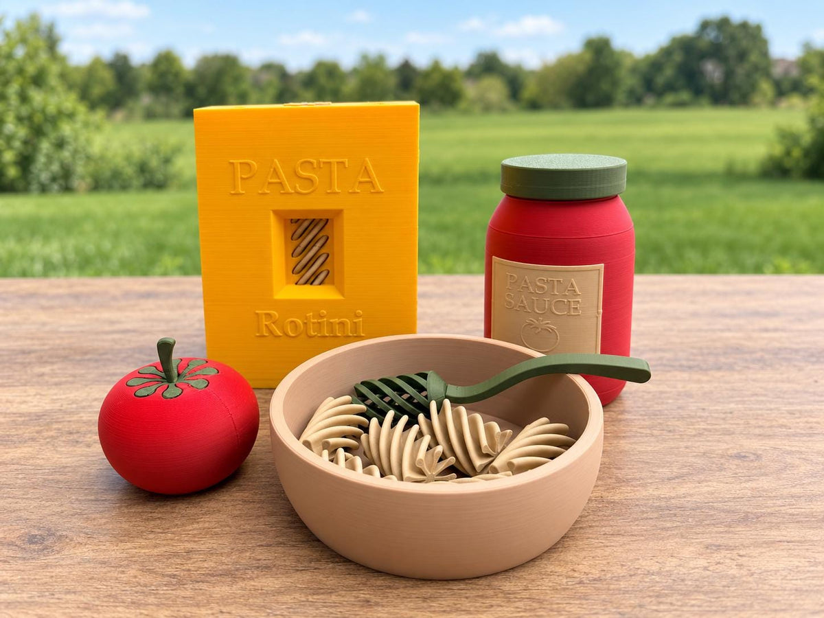 Pasta Play Set, Pretend Food, Kids Kitchen Toy, Dramatic Play, Cooking Activity, Montessori Gift