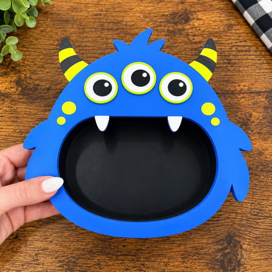 Feed the Monster Sensory Bin, Halloween, Monster Feeding Activity, Preschool Sorting Toy
