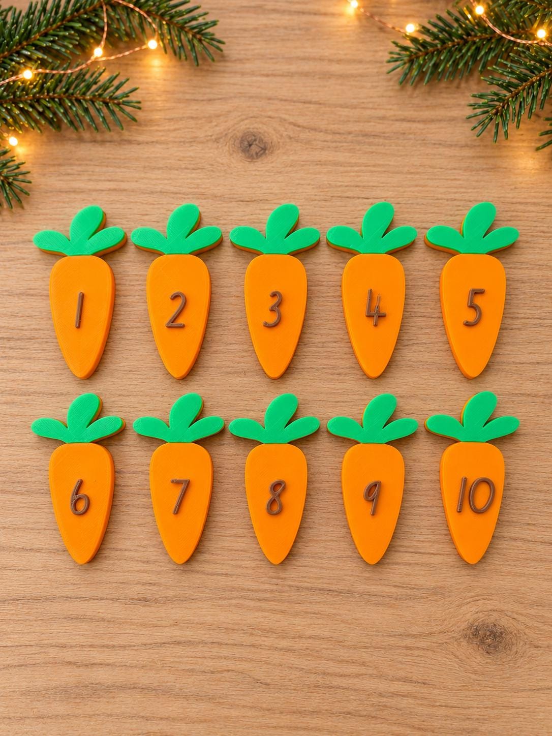 Feed the Reindeer Game with Carrots | Christmas Counting and Alphabet Activity | Preschool Learning Toy