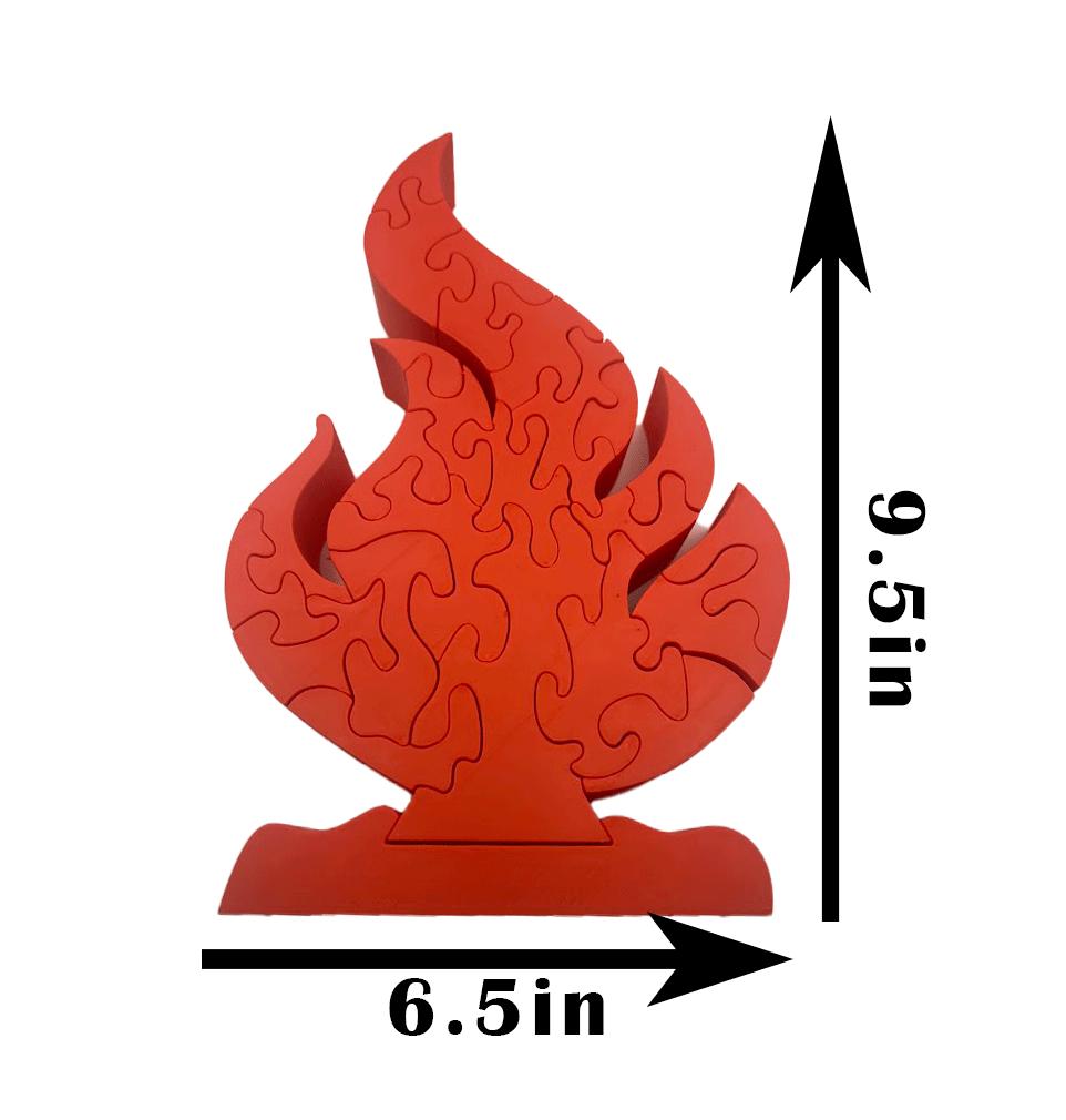 Survivor Fire Puzzle | 3D Printed Tribal Challenge Game - Large 9.5"x6.5"