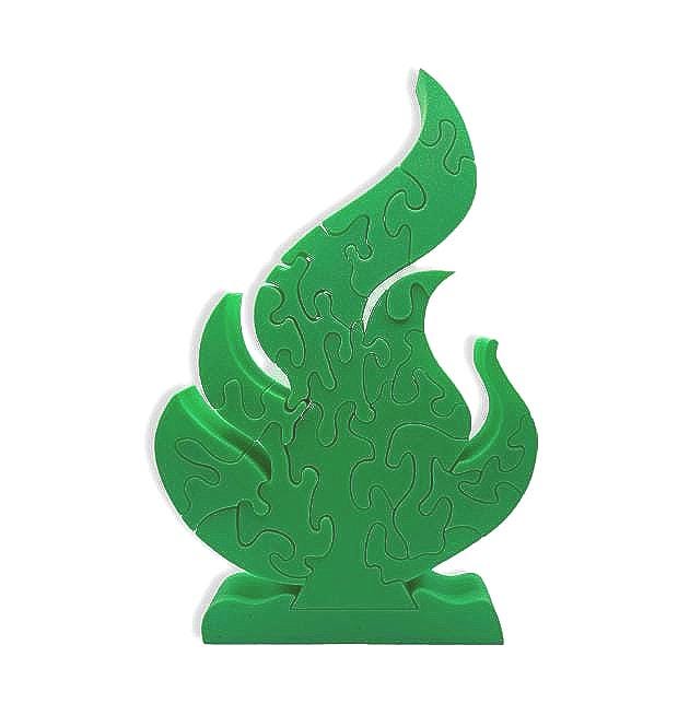 Survivor Inspired Fire Puzzle | 3D Printed Tribal Challenge Game | Small 4.75"x7.5"