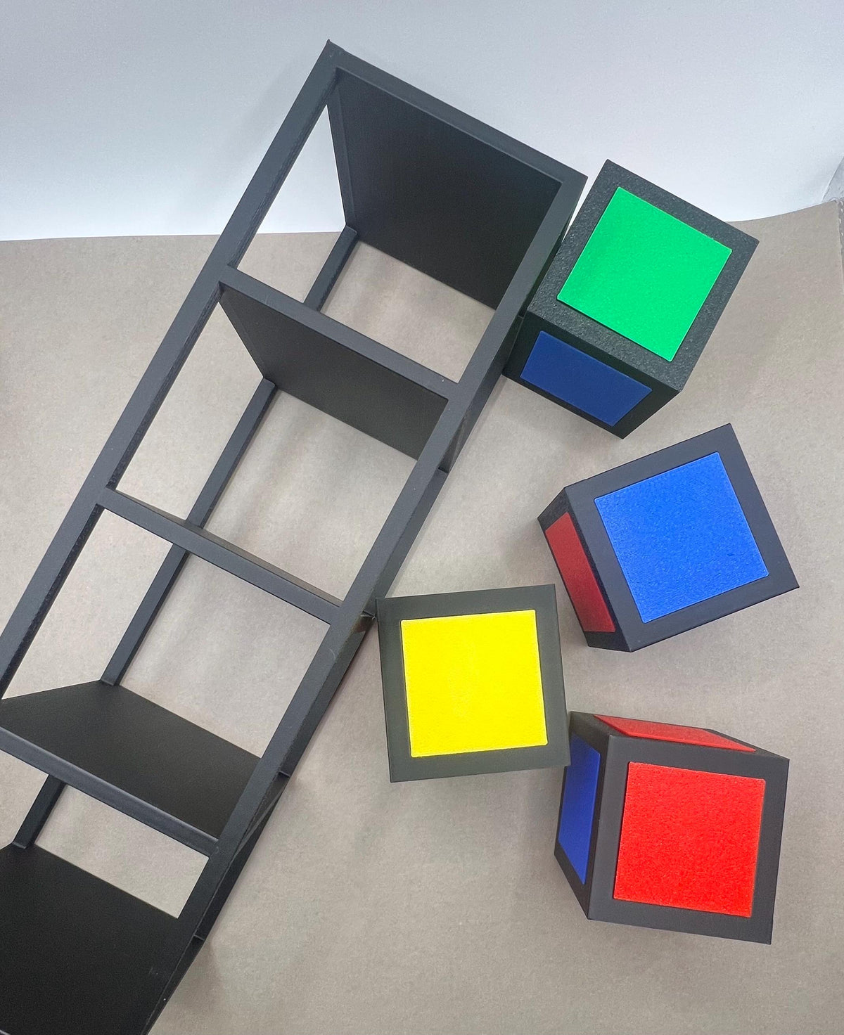 Survivor-Inspired Puzzle Blocks with Display Stand - Insanity Puzzle