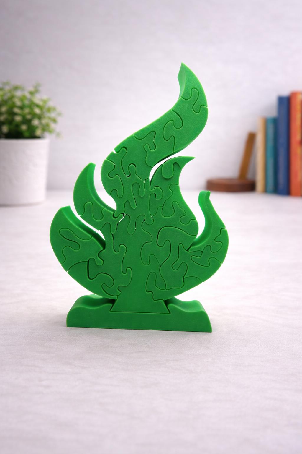Survivor Fire Puzzle | 3D Printed Tribal Challenge Game - Large 9.5"x6.5"