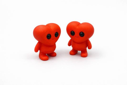 Articulated Tiny Heart Figurine – Valentine Gift – 3D Printed
