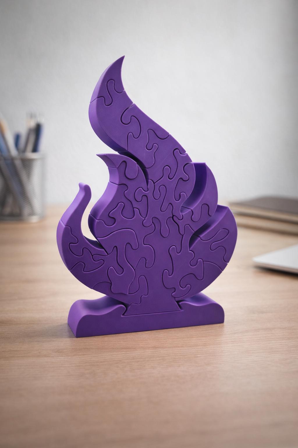 Survivor Fire Puzzle | 3D Printed Tribal Challenge Game - Large 9.5"x6.5"