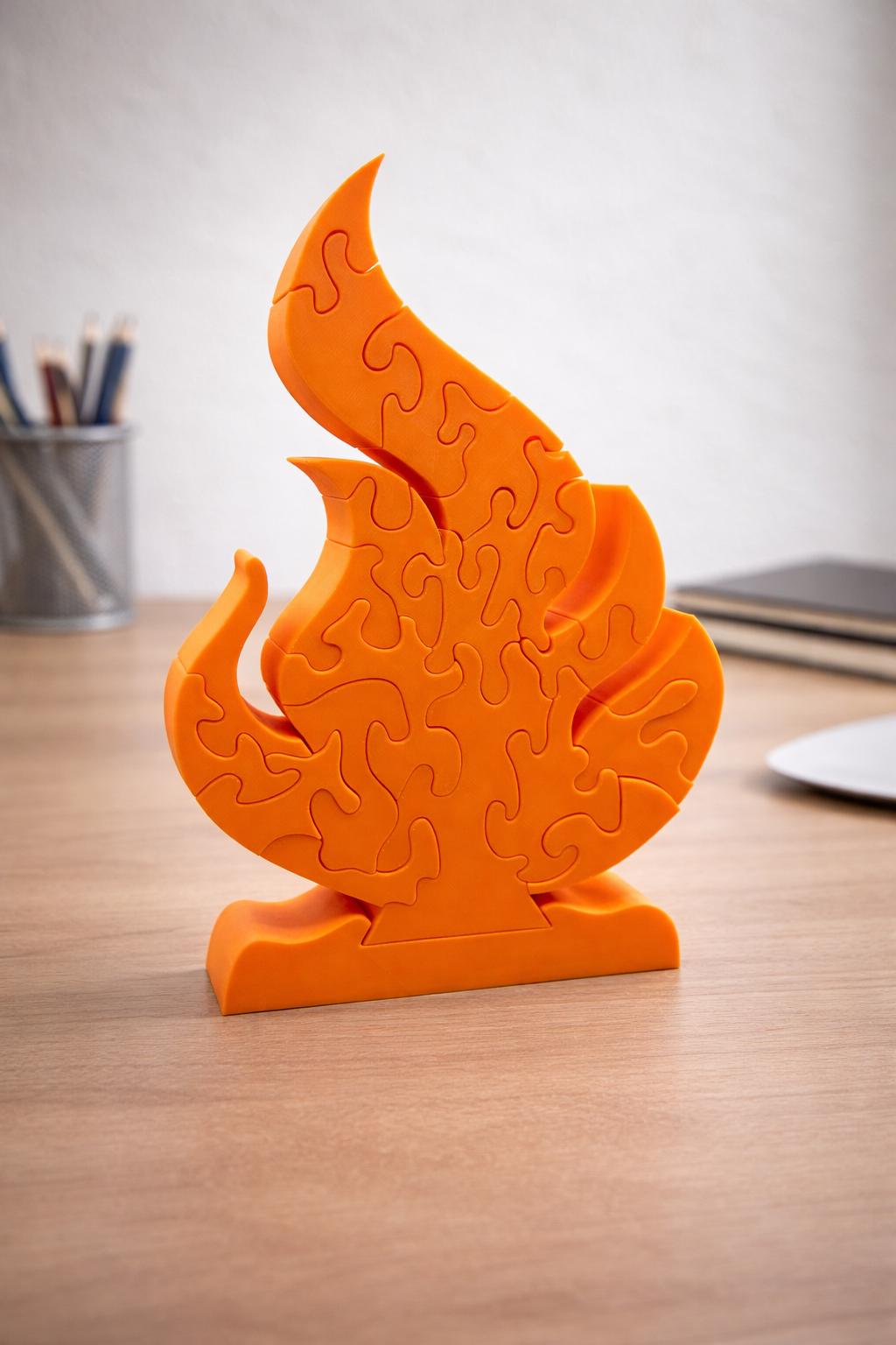 Survivor Fire Puzzle | 3D Printed Tribal Challenge Game - Large 9.5"x6.5"