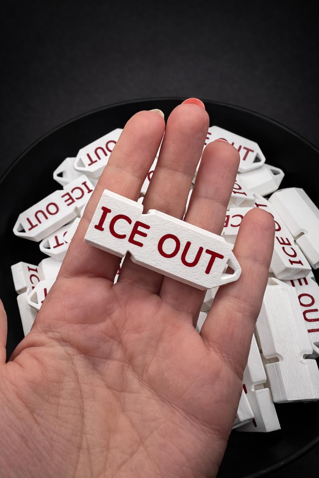 ICE OUT Whistle – No Keychain Hardware | Bulk Whistles | Organization Option