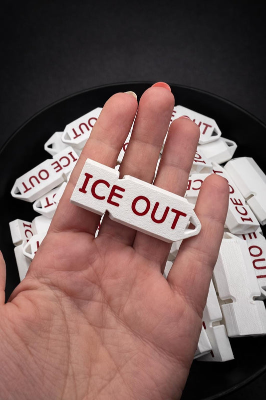 ICE OUT Whistle – No Keychain Hardware | Bulk Whistles | Organization Option