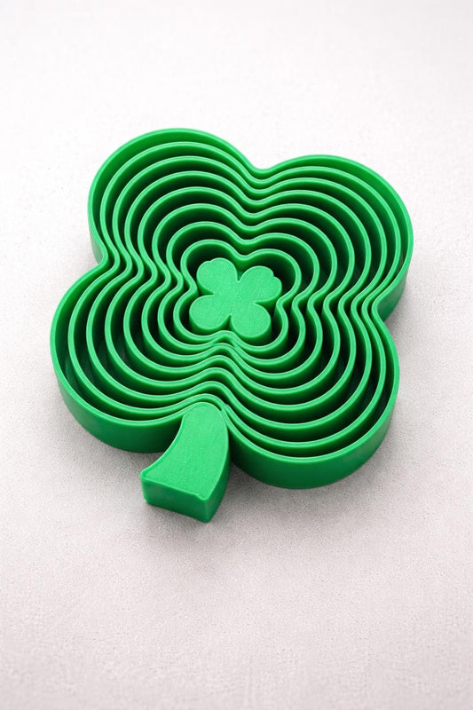 Layered Shamrock Fidget • St. Patrick’s Day Desk Fidget • 3D Printed Sensory Toy