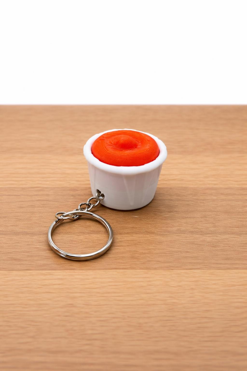 Condiment Clicker Fidget Keychain – Ketchup Mustard 3D Printed Sensory Desk Stress Relief Toy