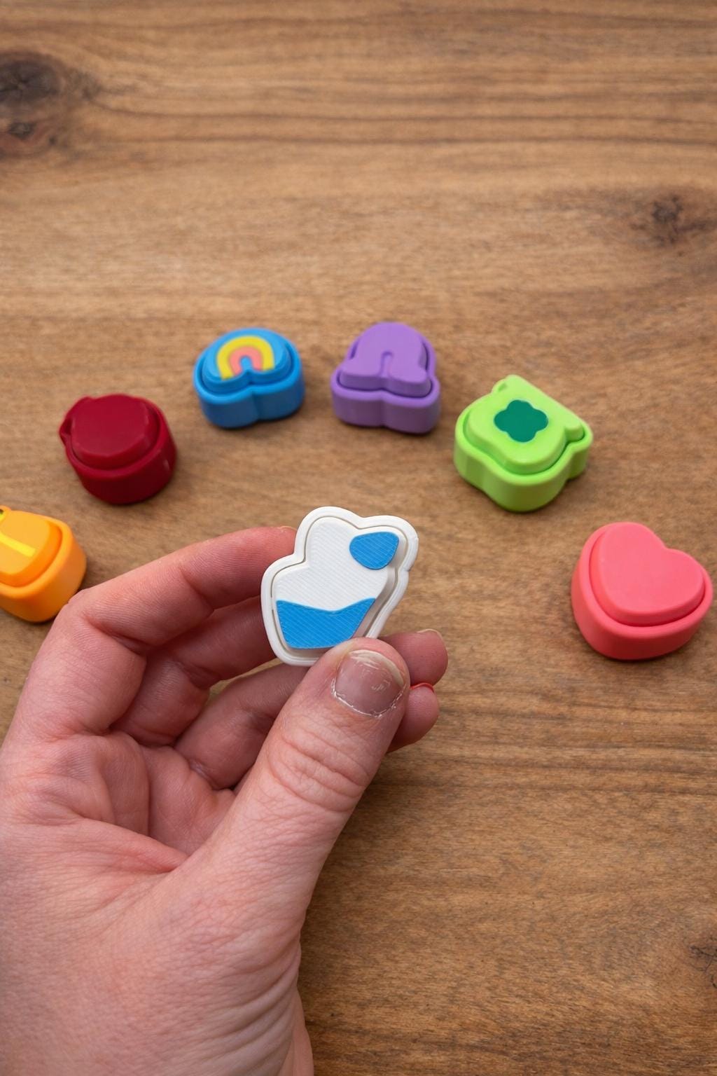 Lucky Charm Clicker Fidget | 3D Printed Sensory Toy | Pocket Clicker | Keychain Optional
