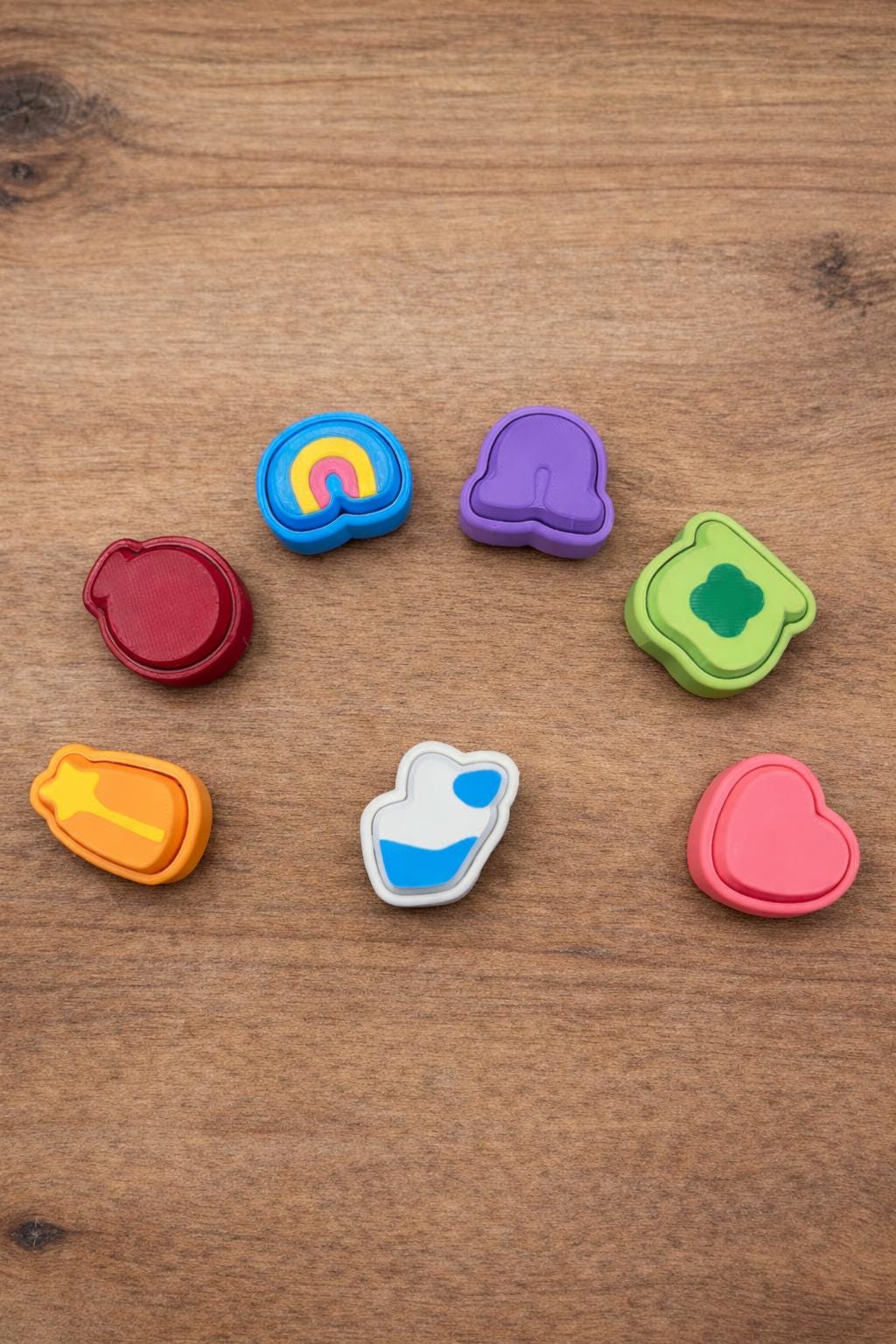 Lucky Charm Clicker Fidget | 3D Printed Sensory Toy | Pocket Clicker | Keychain Optional