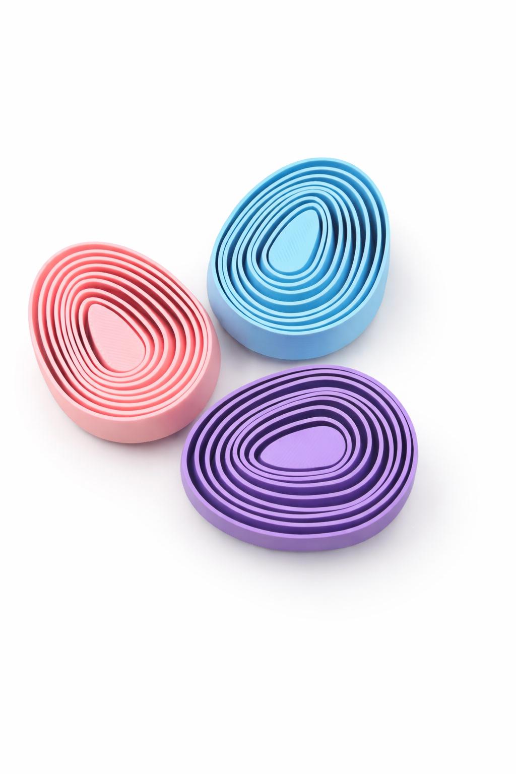 Baby Chick and Easter Egg Layered Fidget Toy - 3D Printed Easter Basket Stuffer