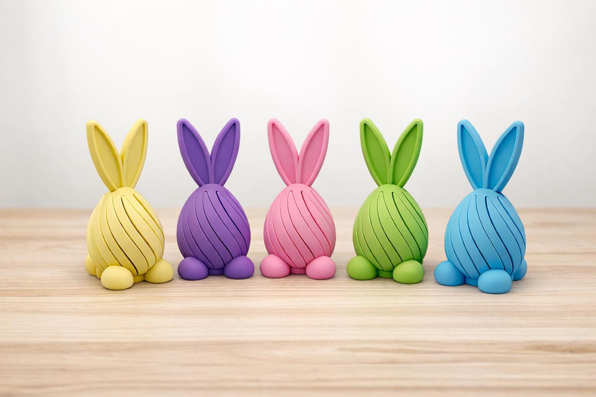 Pastel Bunny Passthrough 2 Piece Fidget – 3D Printed Sensory Easter Toy