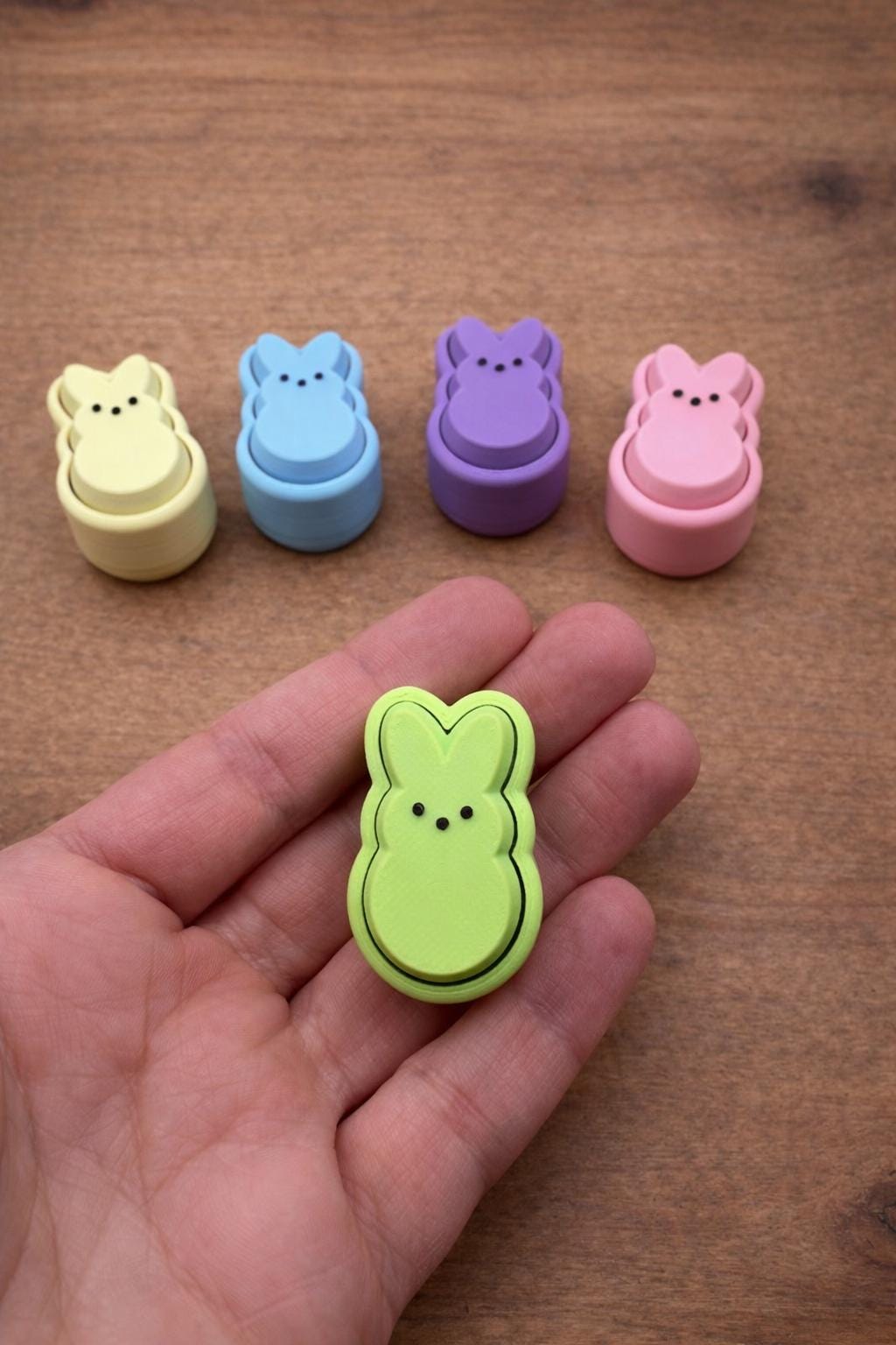 Peeps Bunny Clicker Fidget | Mini Sensory Toy | Easter Basket Stuffer | Keychain Optional