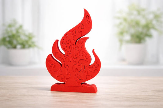 Survivor Fire Puzzle | 3D Printed Tribal Challenge Game - Large 9.5"x6.5"