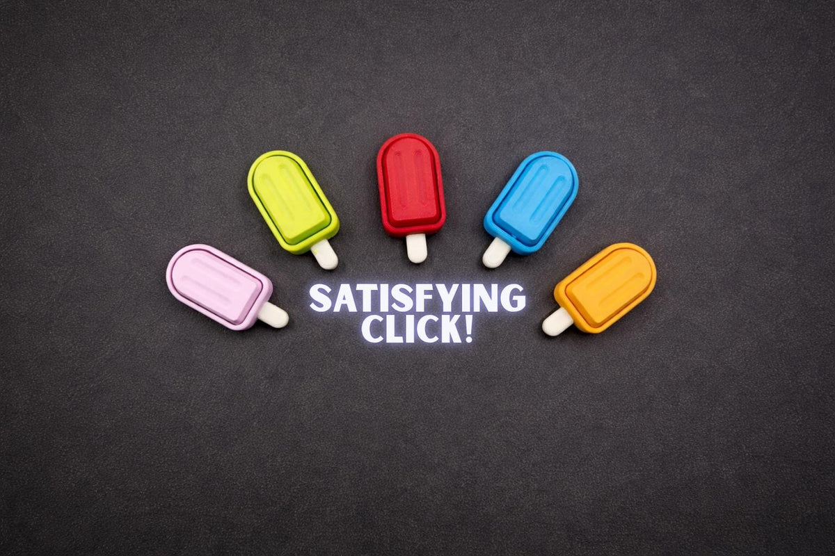 Mini Popsicle Clicker Fidget | Satisfying Click | Sensory ADHD Toy | Party Favor | 3D Printed