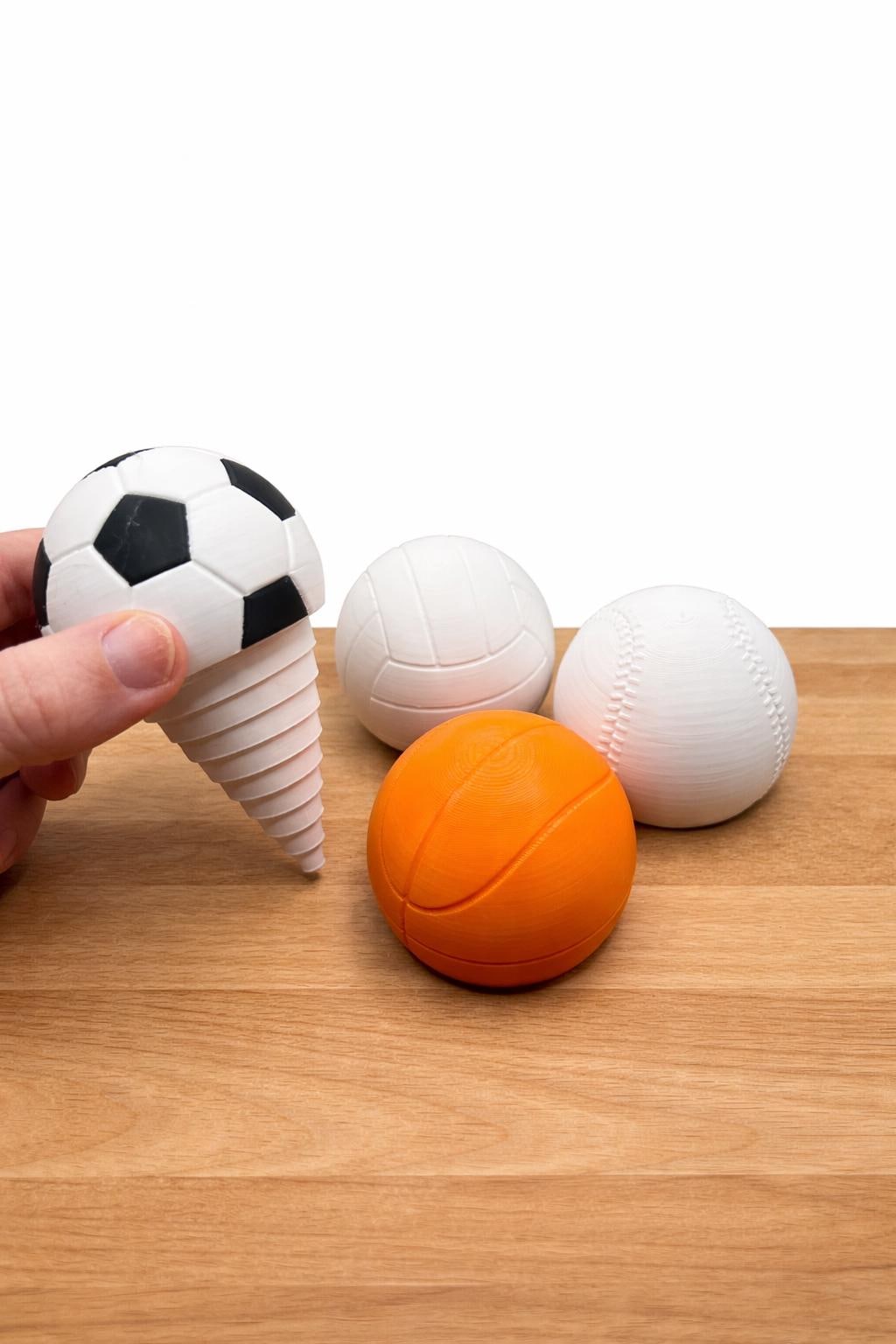 Layered Sports Fidget Toy | Baseball Soccer Volleyball Basketball Sensory Gift