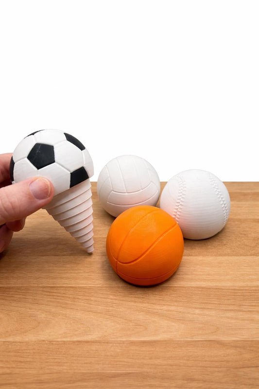 Layered Sports Fidget Toy | Baseball Soccer Volleyball Basketball Sensory Gift