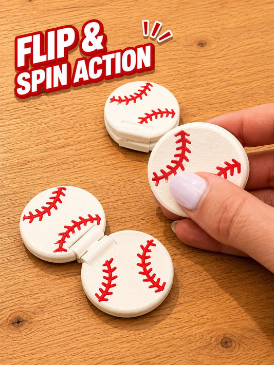 Baseball Flip & Spin Fidget | Team Gift, Party Favor, Classroom Prize, Little League