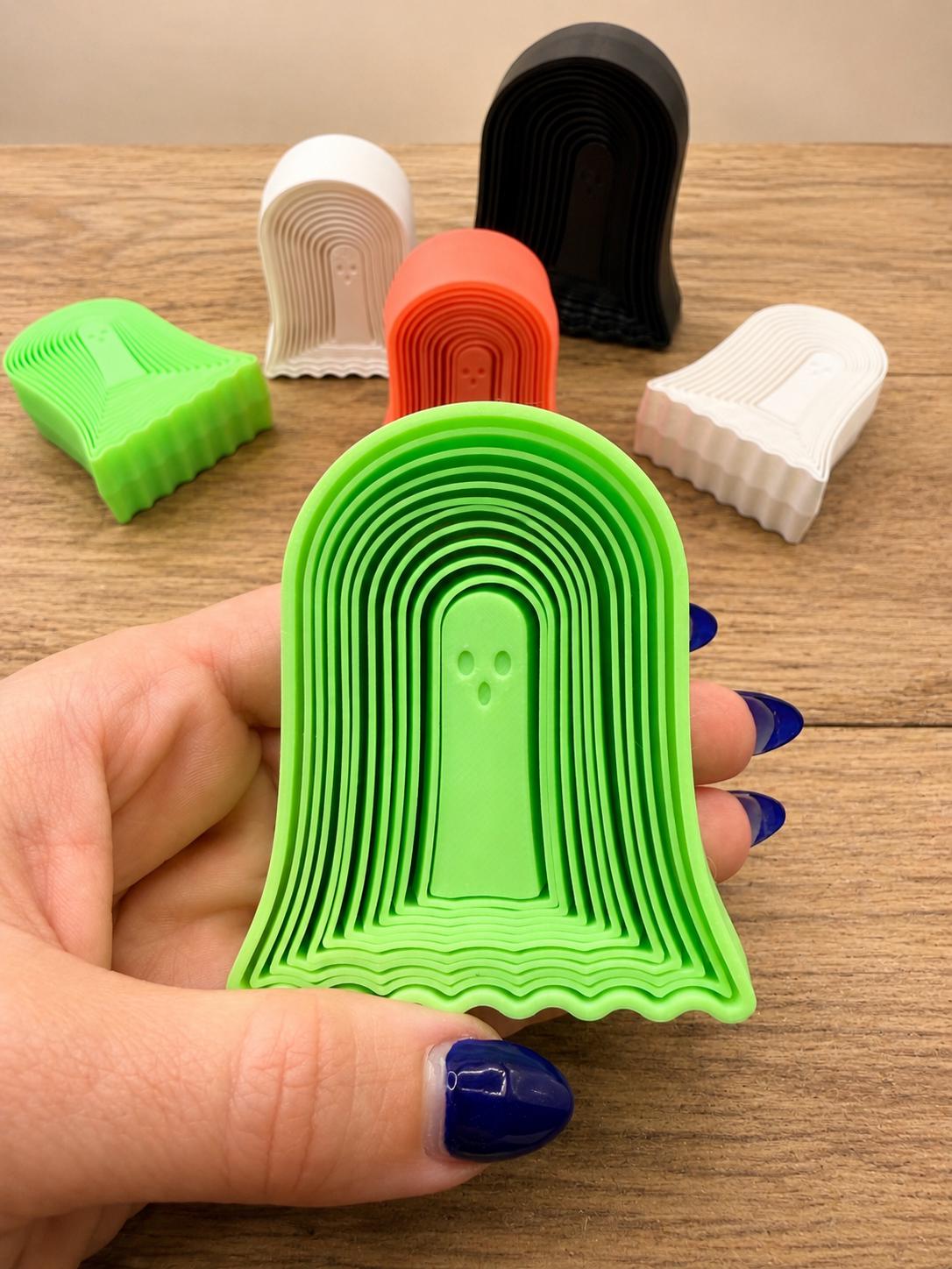 Ghost Layered Fidget | Glow in the Dark Option | Halloween Sensory Toy | Party Favor