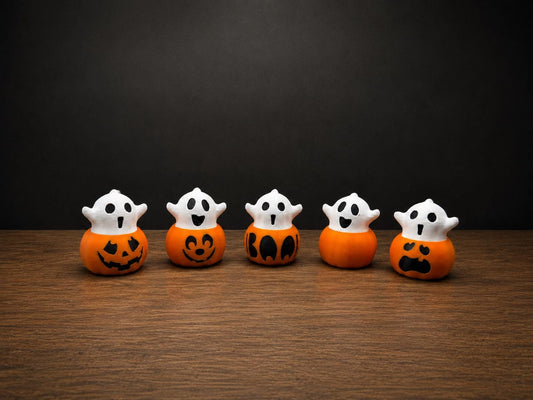 Ghost Pumpkin Fidget Toy | Halloween Sensory Clicker, Boo Basket Stuffer