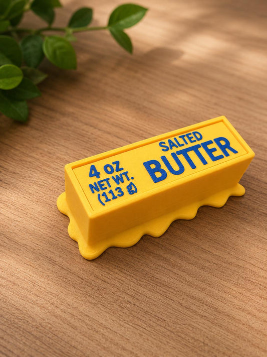 Melted Butter Fidget Clicker | Funny Food Fidget Toy | Keyboard Switch Clicker | Desk Fidget | Sensory Gift
