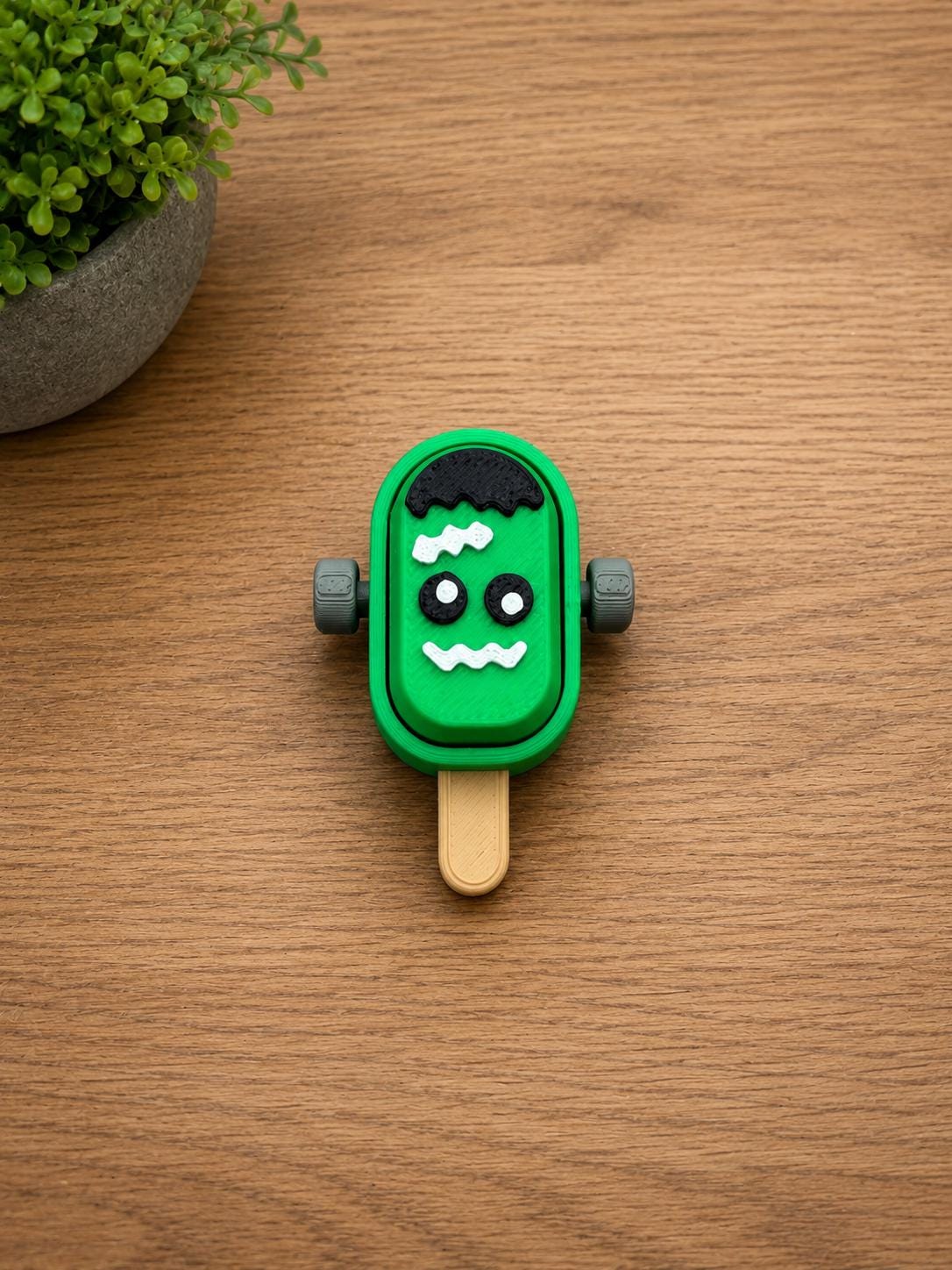 Halloween Popsicle Fidget Clicker | Ghost Bat Frankenstein Keychain | Spooky Sensory Toy