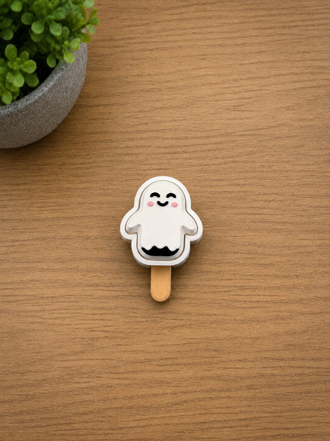 Halloween Popsicle Fidget Clicker | Ghost Bat Frankenstein Keychain | Spooky Sensory Toy