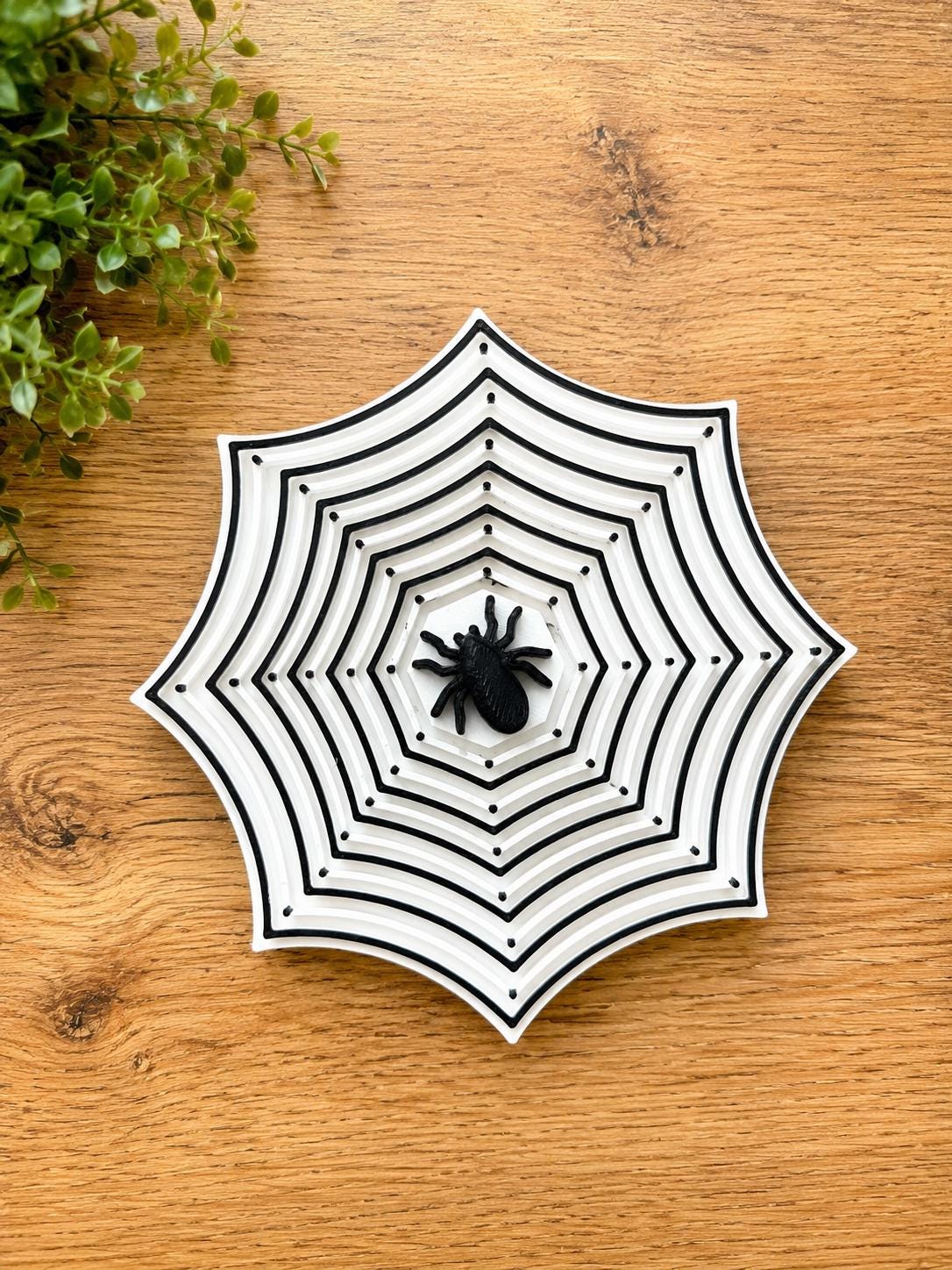 3D Printed Spider Web Fidget, Halloween Layered Hex Toy, Spooky Sensory Gift