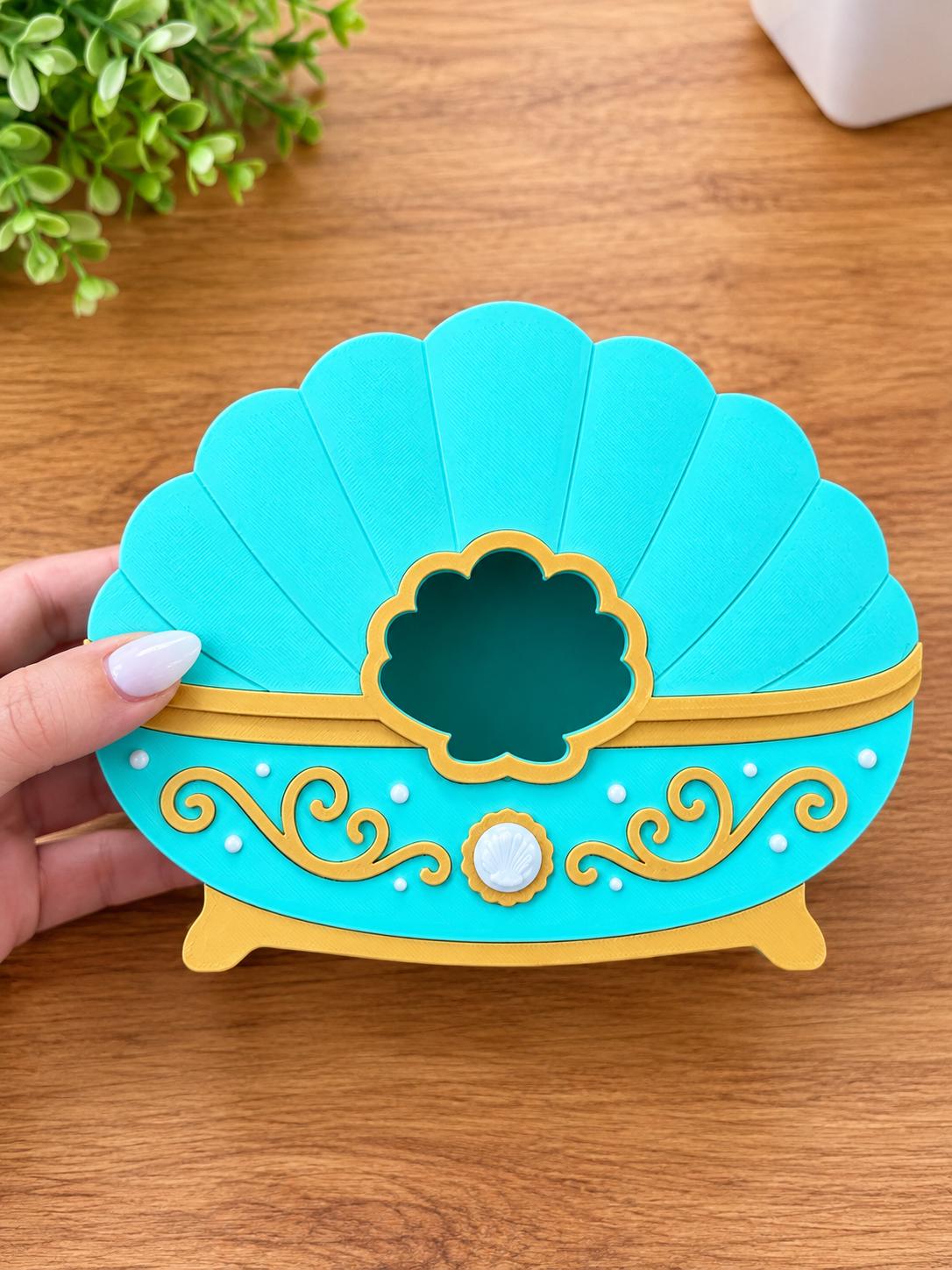 3D Printed Mermaid Treasure Drop, Fine Motor Sorting Toy, Sensory Play Set