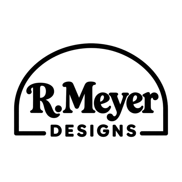 R. Meyer Designs playful logo