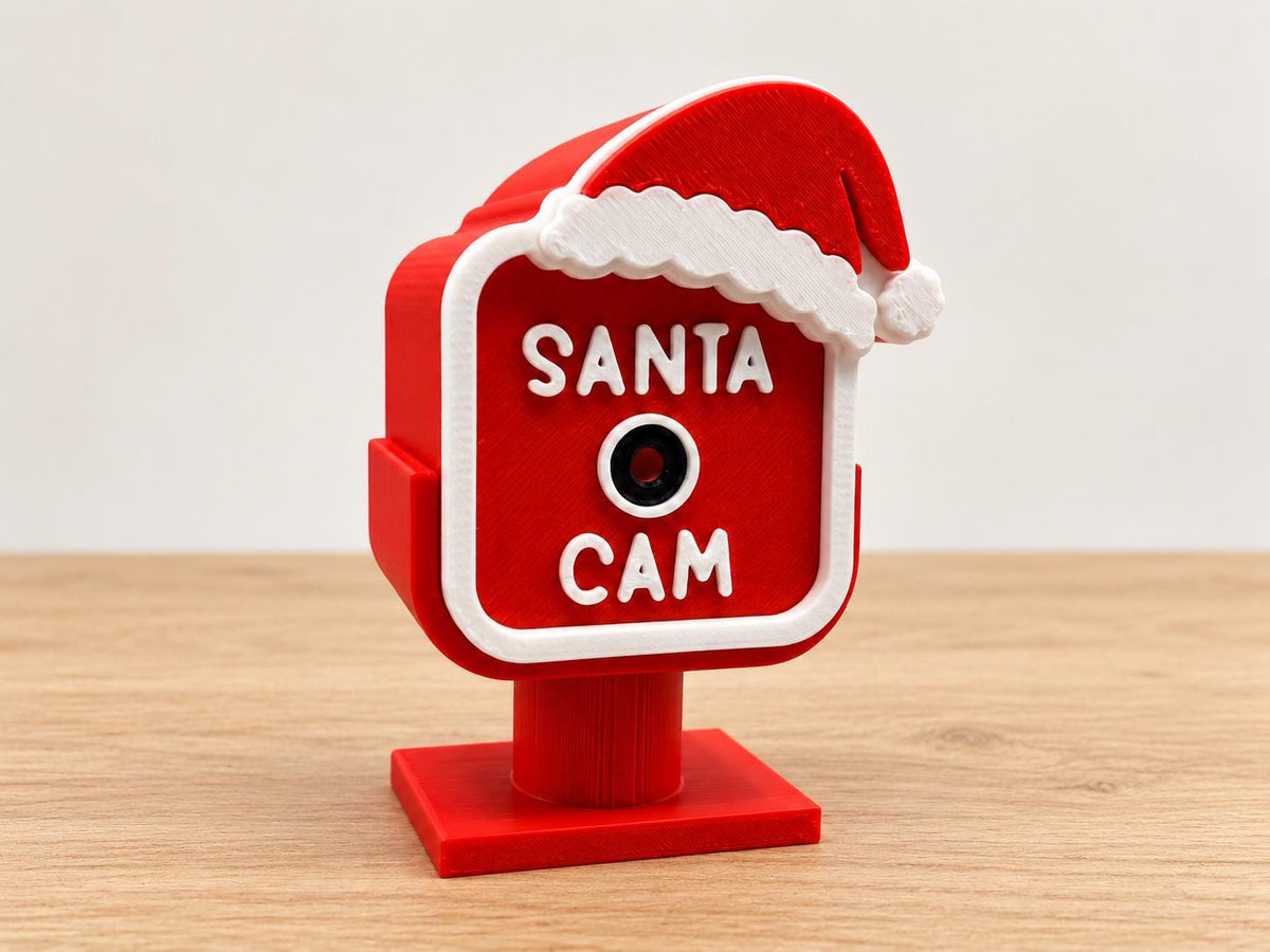 Santa Cam Christmas Decoration with Removable Stand – Mini Pretend Camera