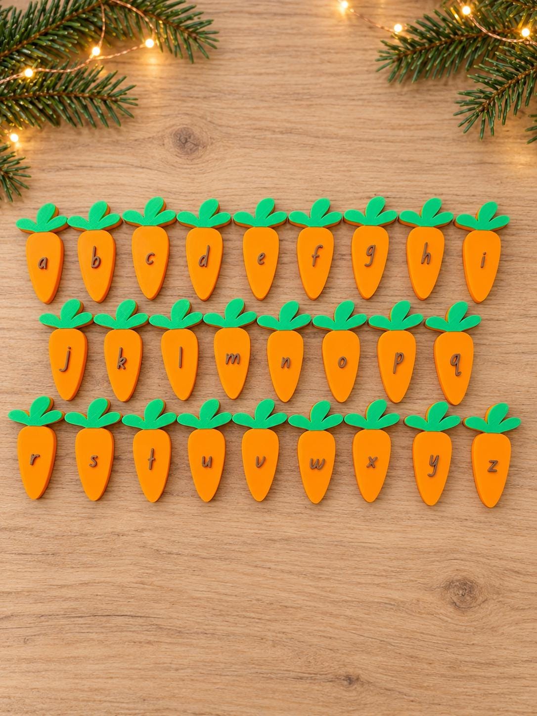 Feed the Reindeer Game with Carrots | Christmas Counting and Alphabet Activity | Preschool Learning Toy