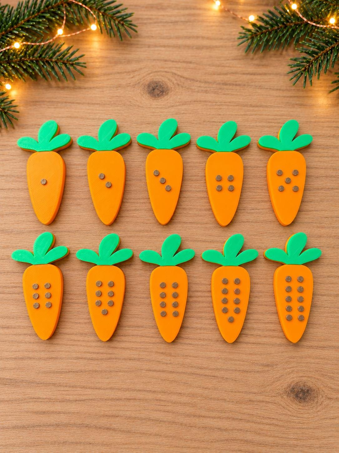 Feed the Reindeer Game with Carrots | Christmas Counting and Alphabet Activity | Preschool Learning Toy